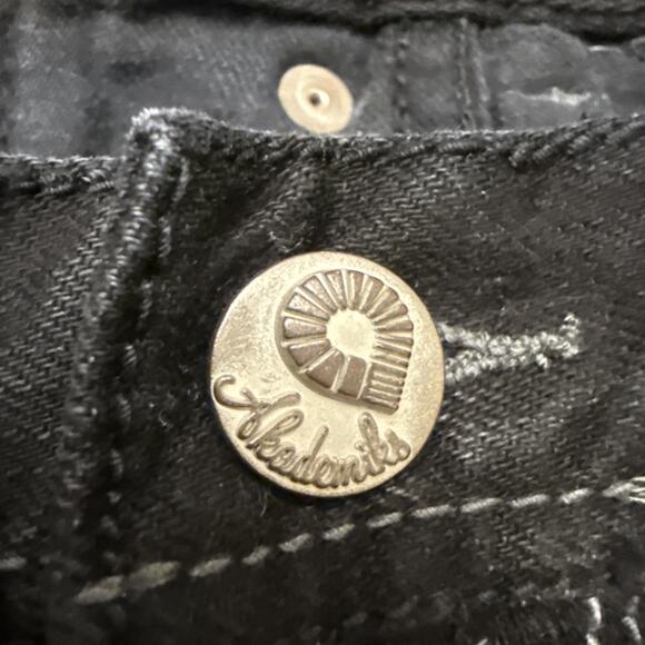 Men’s ASAP AKADEMIKS Small Arms Patrol Jeans, Black, 36x32, Vtg, Y2K, Distressed - Picture 5 of 11